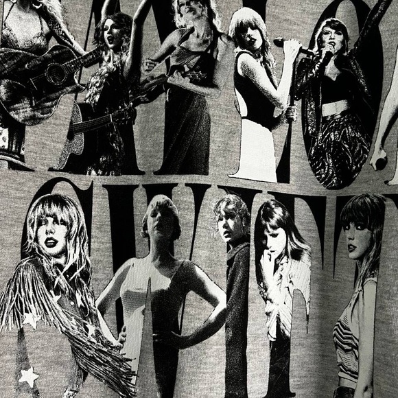 Taylor Swift Eras Tour Crew Neck Grey Sweatshirt - L - Picture 4 of 10